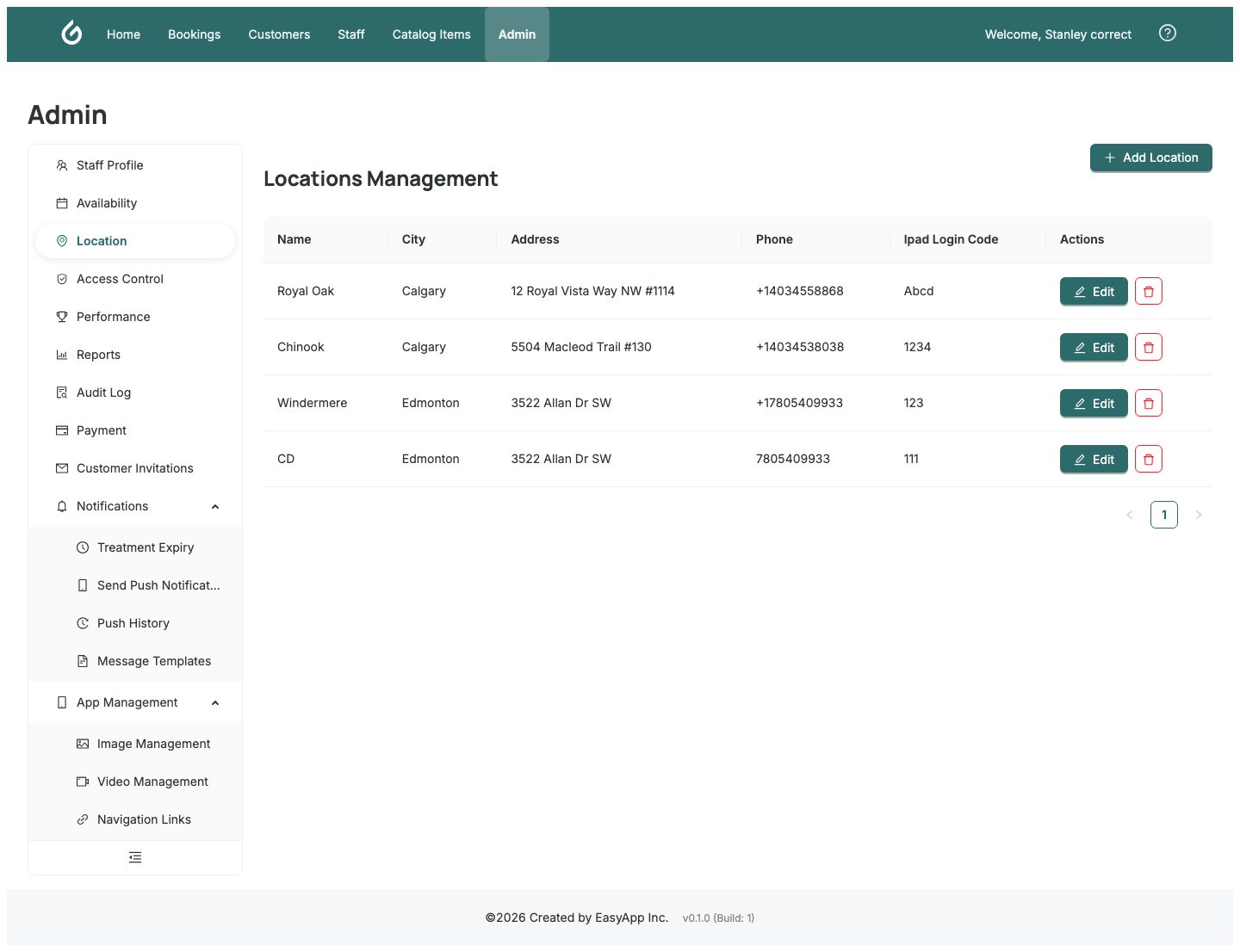 Location Management