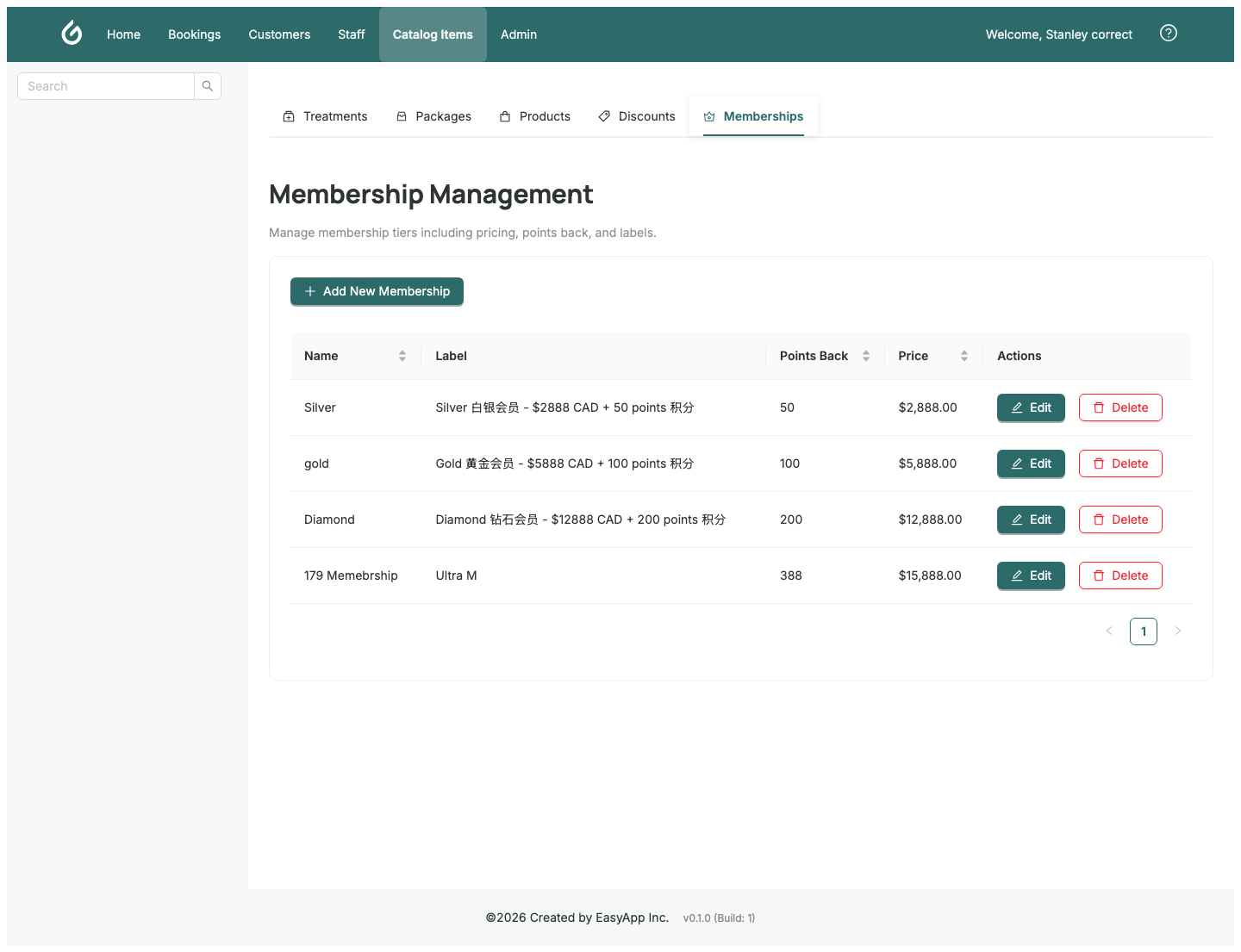 Membership Plans