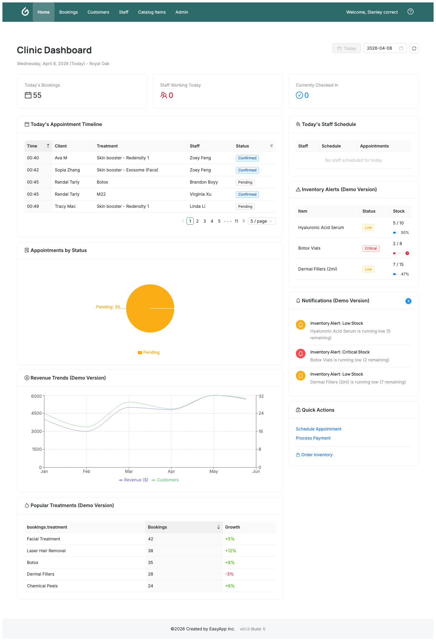 Home Dashboard